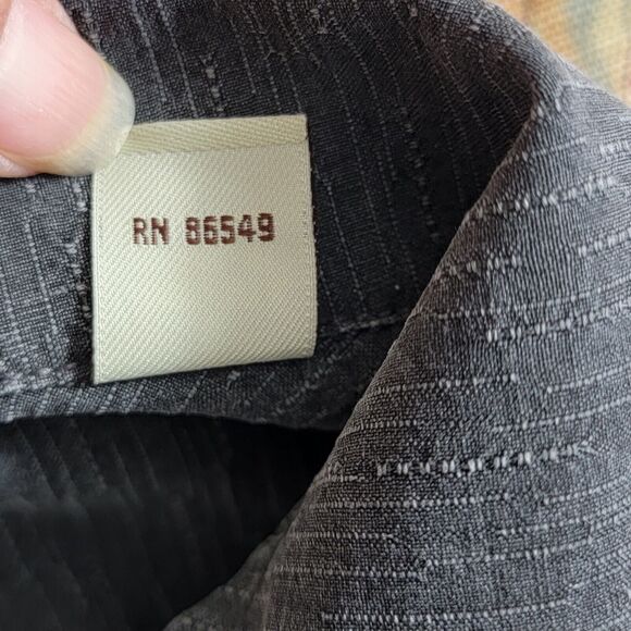 Tommy Bahama Shirt Mens Small Gray 100% Silk Hawaiian Palms Casual Button Up - Picture 12 of 14